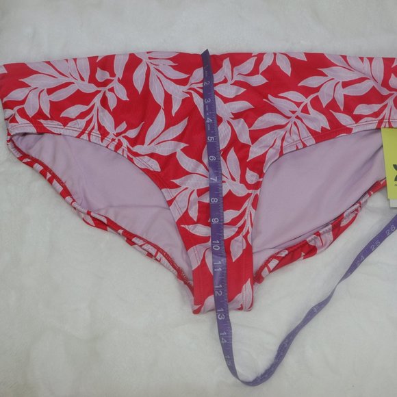 All in Motion Red & Pink Tropical Bikini Bottoms - Picture 6 of 6